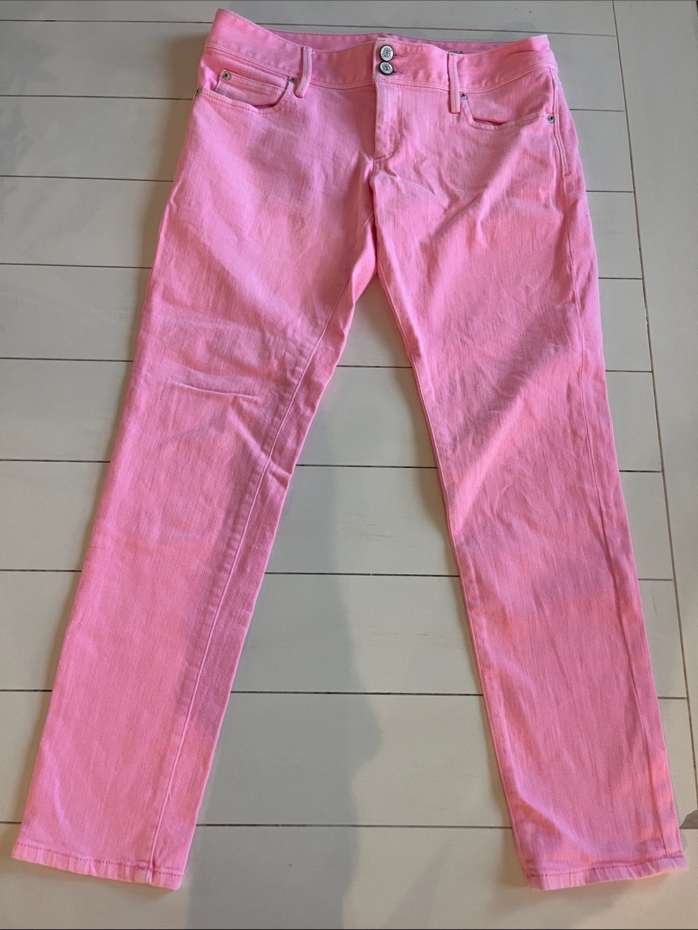 Lilly Pulitzer Bubblegum Pink High-Rise Jeans - Picture 2 of 4